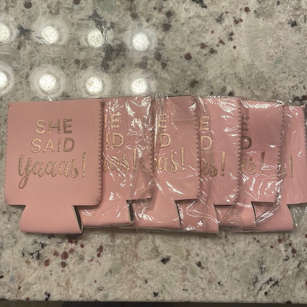 She said yaaas koozie bachelorette party